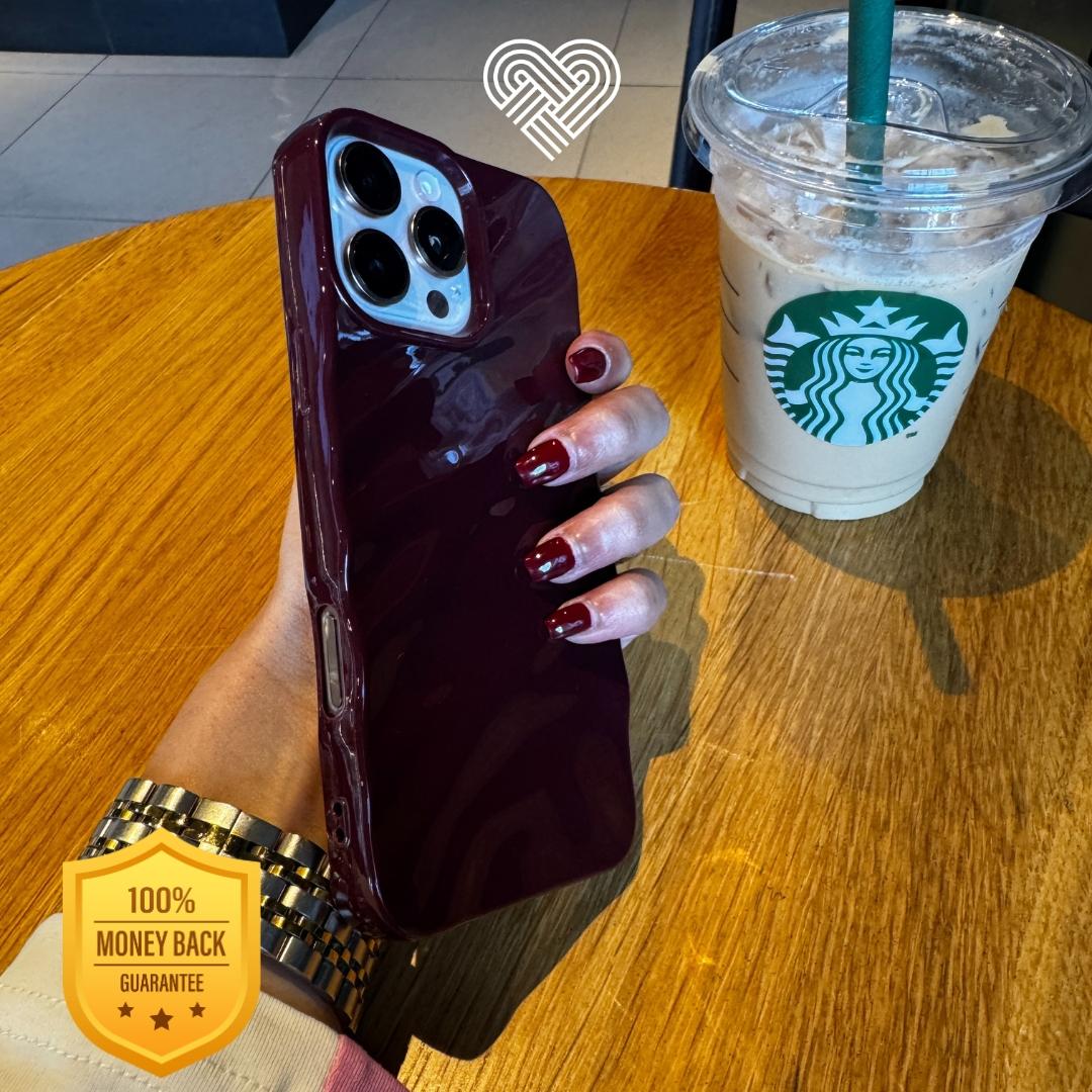Glossy Wine Red Case