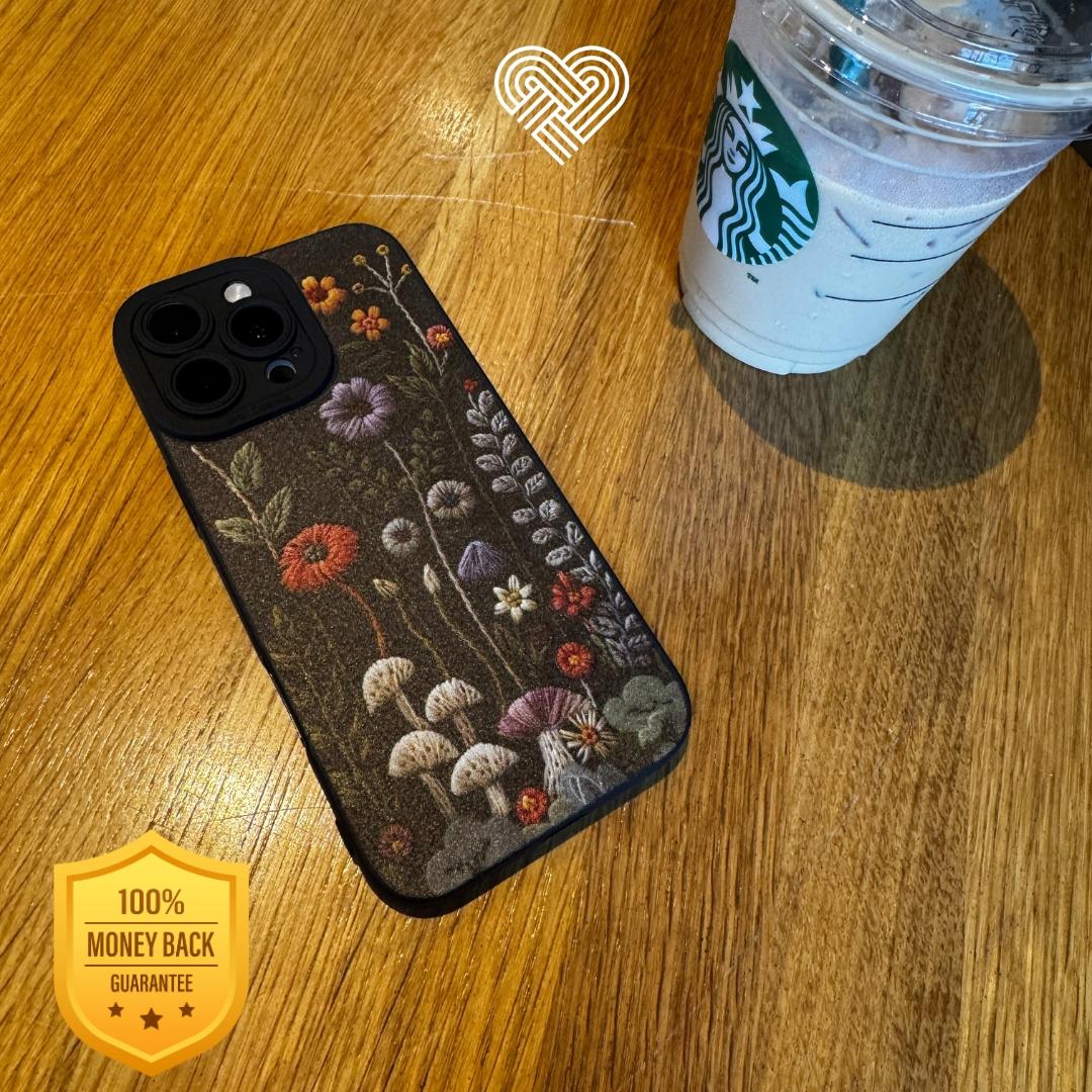 Embroidered Floral iPhone Case