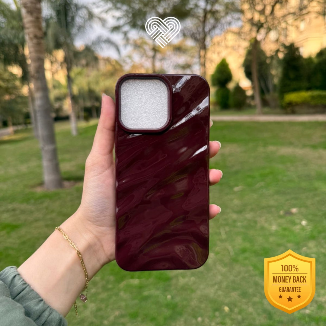 Glossy Wine Red Case