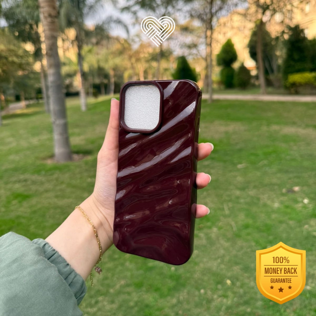 Glossy Wine Red Case