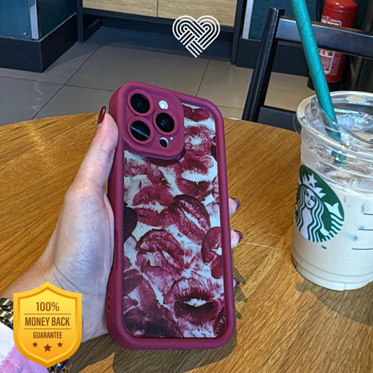 Red Kiss Print Case